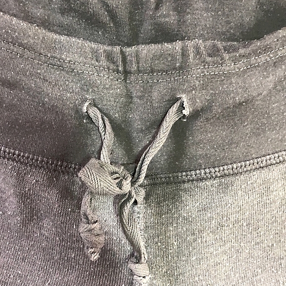 🐨 Aviator Nation Gray Striped Drawstring Sweatpants Juniors L - Picture 12 of 13